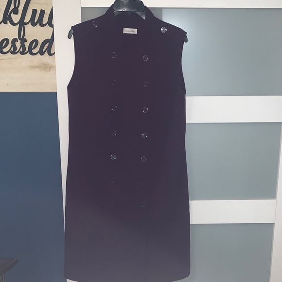 Calvin Klein Dresses & Skirts - Calvin Klein Double-Breasted Purple Dress